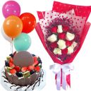 send cake flowers balloons for womens day