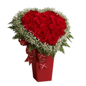 send herbaceous roses basket to vietnam