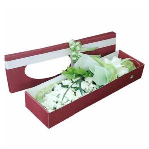 white rose In box send to vietnam