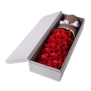 two dozen red roses in box to vietnam