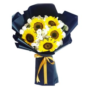 sunflower bouquet send to vietnam