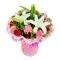 9 red roses,9 pink carnations with white lilies to vietnam