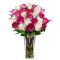 pink and white roses in vase to vietnam